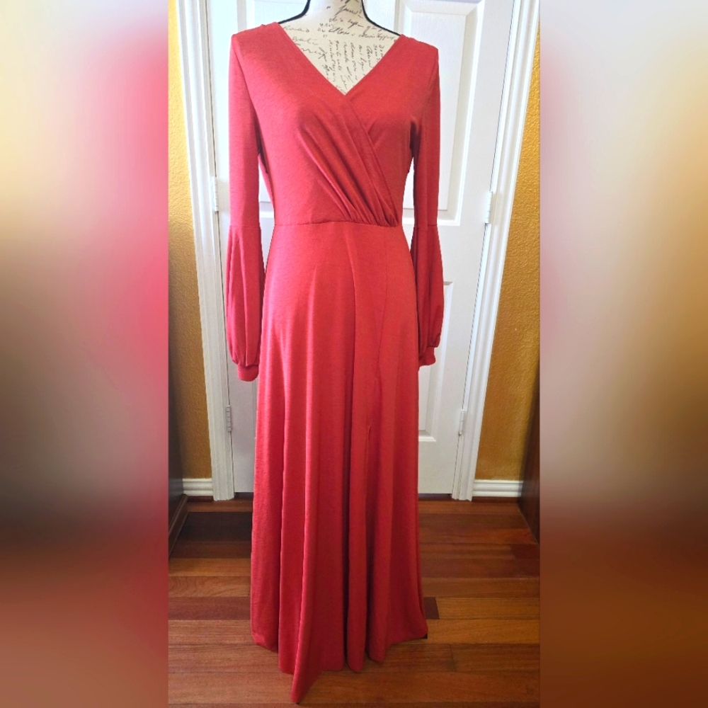 New No Tags Joy Folie Sloan Maxi Dress Warm Maple, Size S fits like M